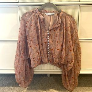 Zara Crop Blouse